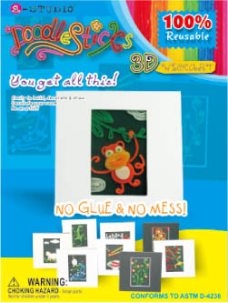 Doodle Sticks-3D Wick Art