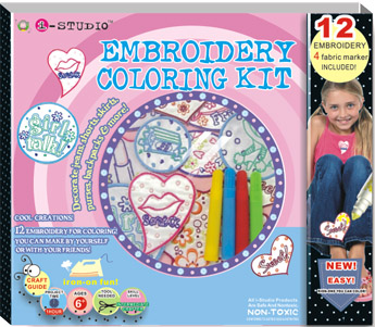 Embroidery Coloring Kit
