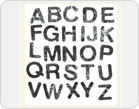 Letters Fabric Stickers-TZ-20030