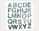 Letters Fabric Stickers-TZ-20029